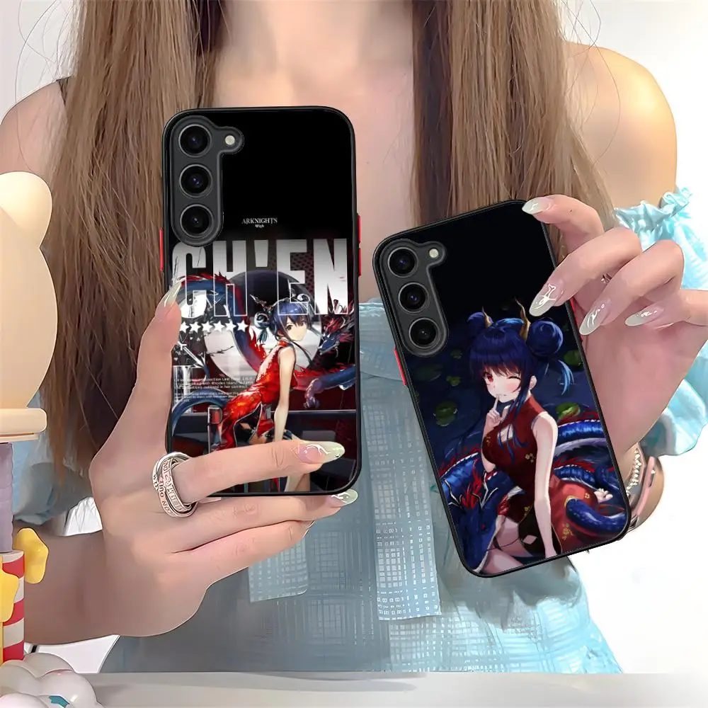 

Чехол для мобильного телефона Arknights Chen для Samsung Galaxy S25 S24 S23 S22 S21 Plus FE, ультрацветный силиконовый защитный роскошный красивый чехол