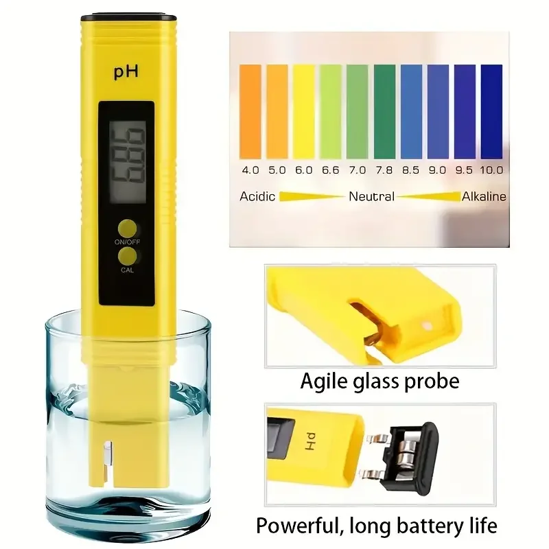 Digital PH Tester Pen 0.01 High Accuracy Pocket Size Water Testing Tools For Household Drinking And Pool