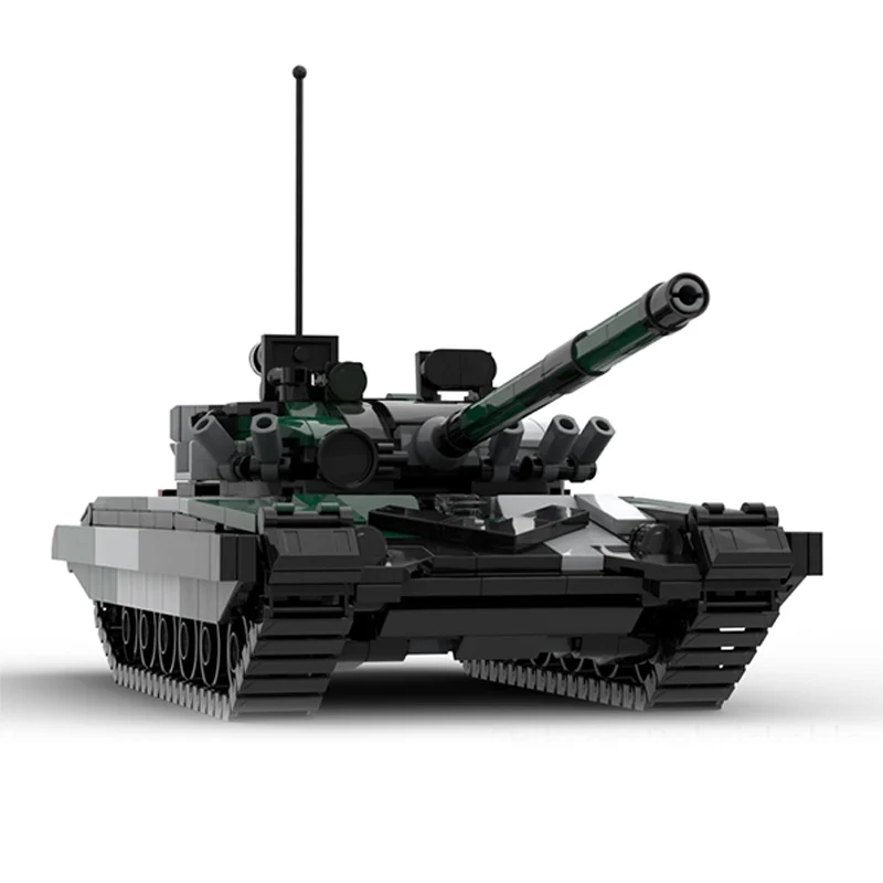 T-72M1 Modern Military Tanks Model MOC Building Bricks War Equipment Modular Technology Gifts Holiday Assemble Children Toy Suit