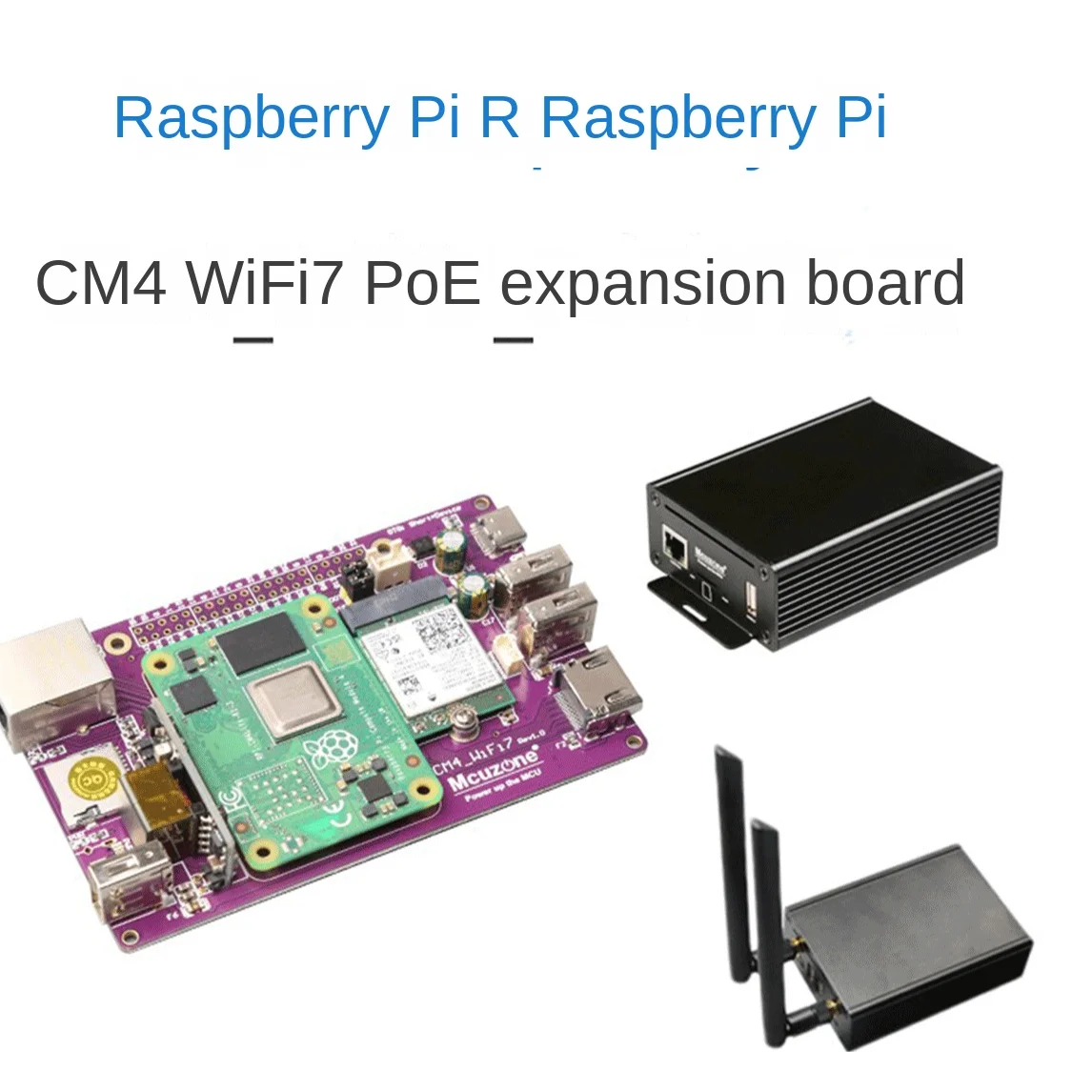 

CM4_WiFi7_PoE Expansion Board Raspberry Pi PoE Gigabit Ethernet WiFi7 BE200 Grabber Monitoring