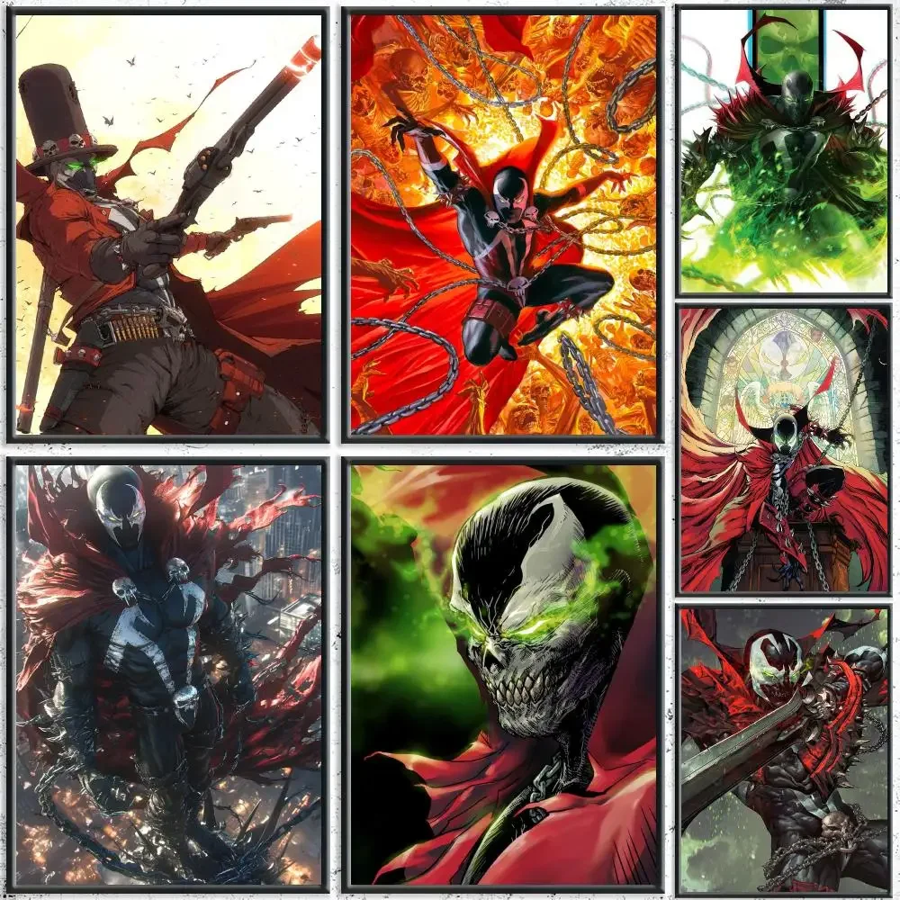 Dark Comic S-SpawnS Poster HD Self-Adhesive No Residue After Removal Ideal for All Kinds of Wall Decor