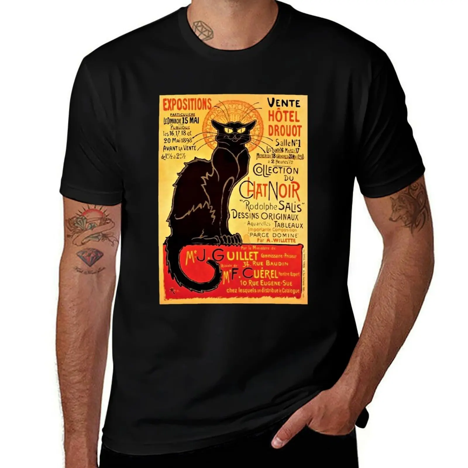 Le Chat Noir, Exposition particulière - 1896 T-Shirt Soft Durable Cotton T-Shirt
