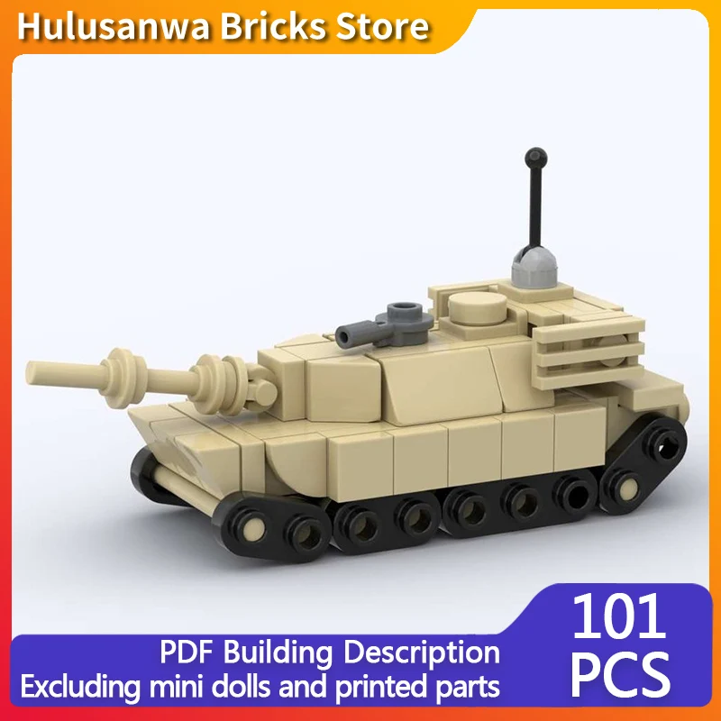 

M1A2 Mini Military Tanks Model MOC Building Bricks War Equipment Modular Technology Gifts Holiday Assemble Children Toys Suit