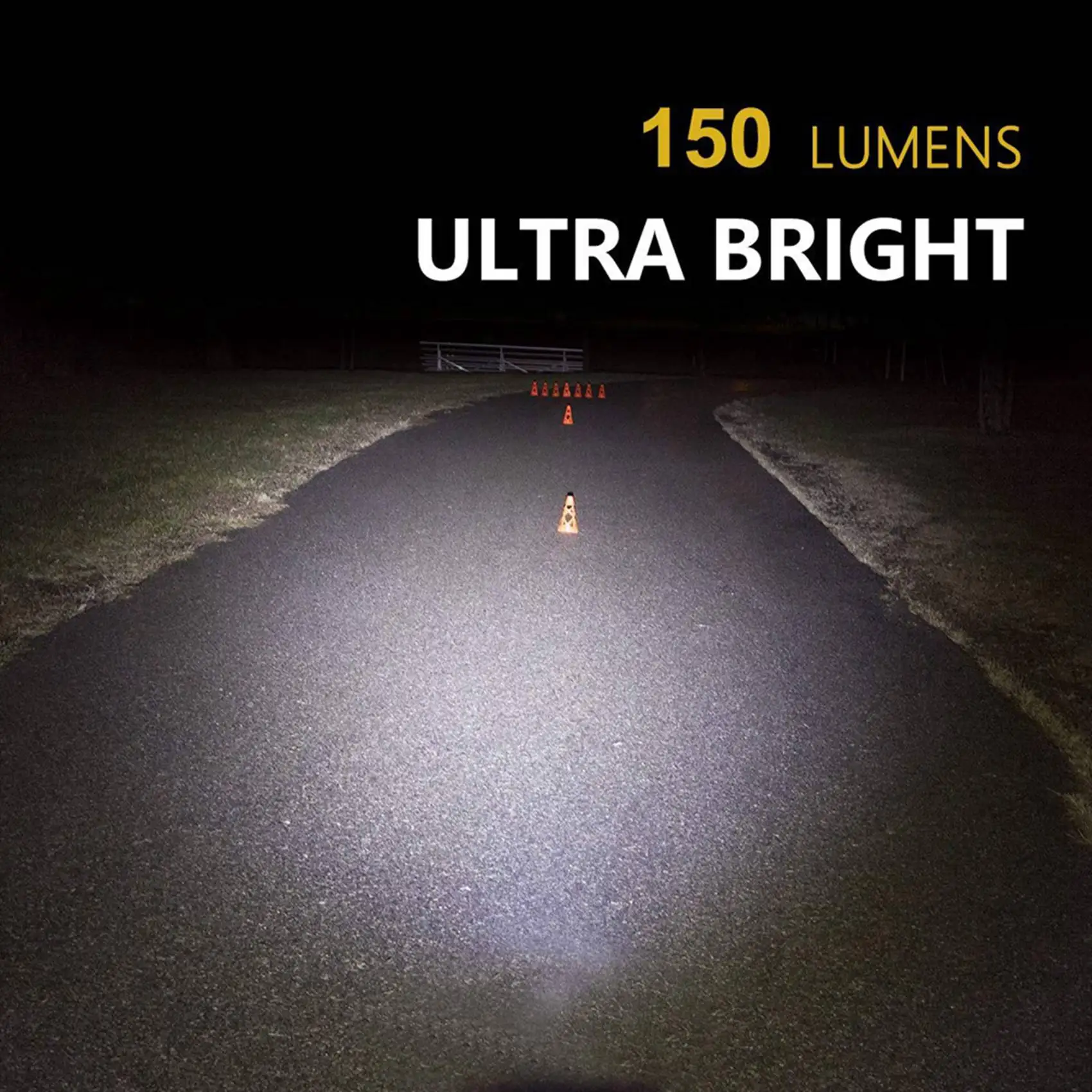 LLCS-2X Ultra Bright Hands-Free Led Clip On Hat Light - Rechargeable 150 Lumens Lightweight Spotlight Waterproof Cap Light