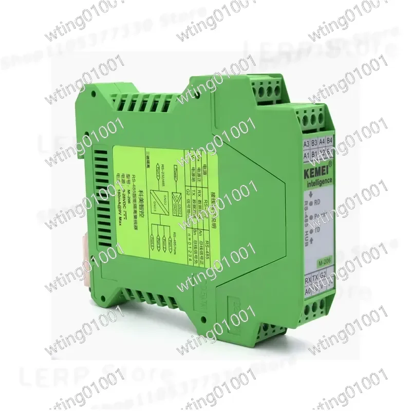 RS485 Hub Sharing 4-Port 1-to-4 Channel RS232/RS485 Converter with Photoelectric Isolation for M-206