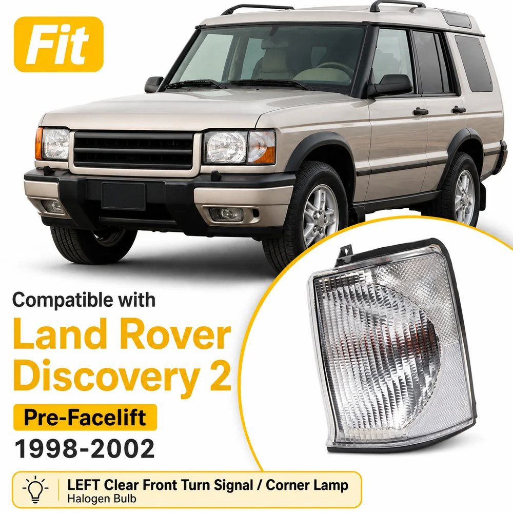 

For Land Rover Discovery 2 Pre-Facelift 1998 1999 2000-2002 Car Turn Signal Indicator Lamp Corner Light XBD100880W XBD100870W