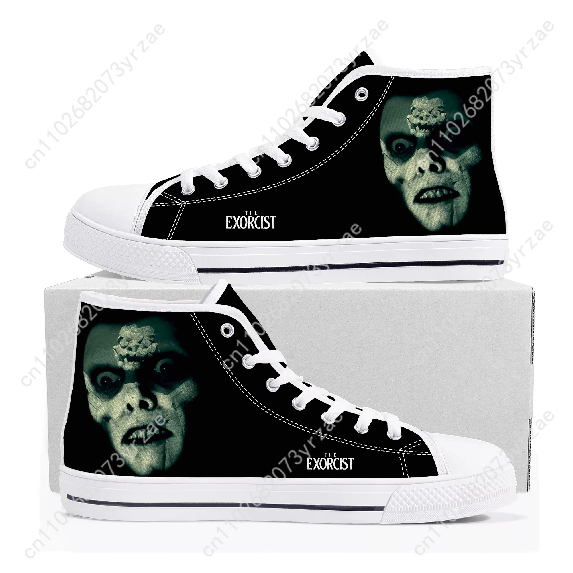 

The Exorcist High Top High Quality Sneaker Mens Womens Teenager Canvas Sneaker Casual Personalized Patterns Shoe Customize Shoes