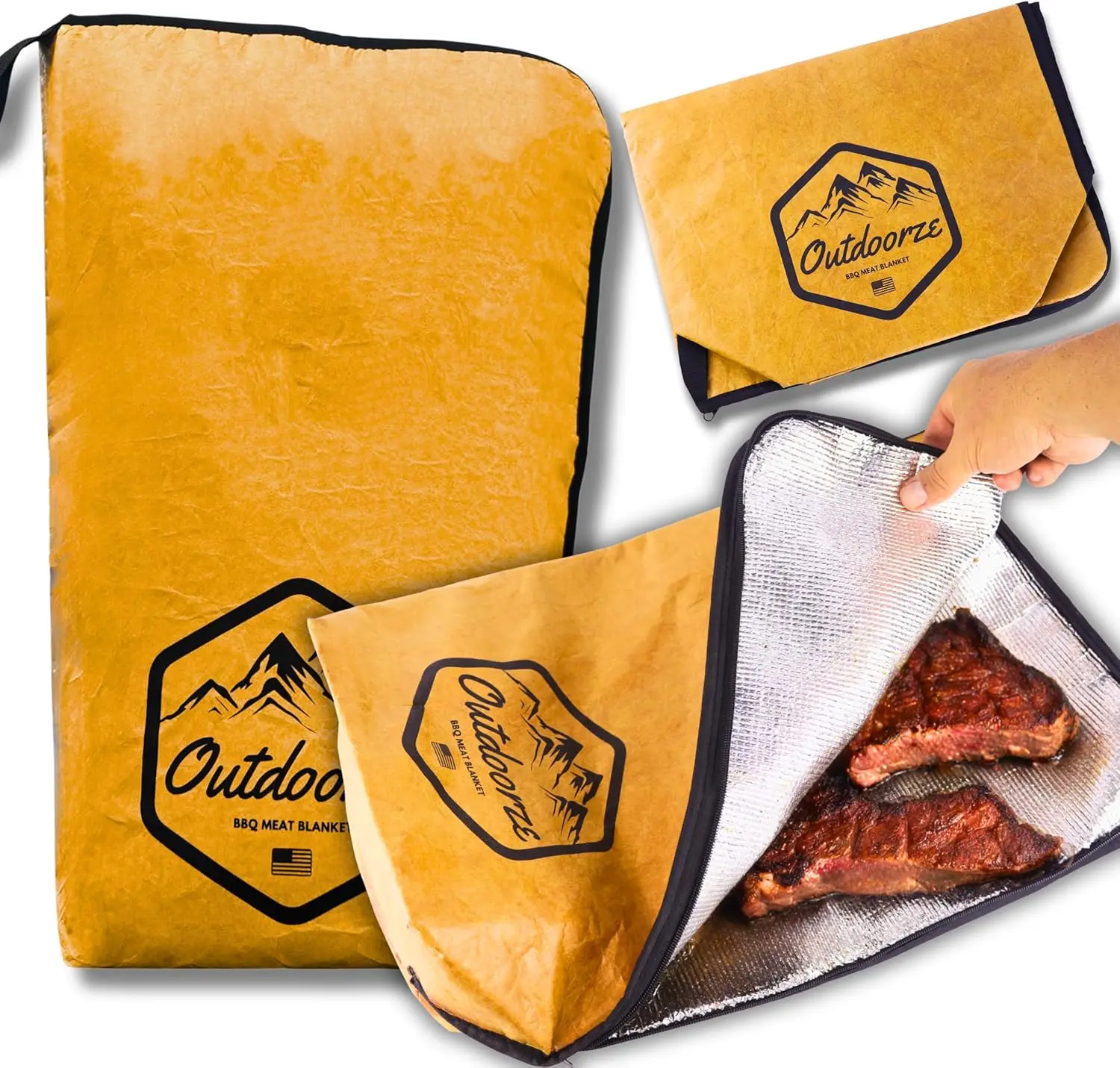 

Insulated BBQ Meat Resting Blanket for Brisket, Steak & Beef – Grilling Accessory by Outdoorze