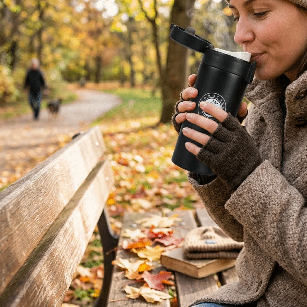380ml Double Thermos Heat Insulation Cavity Rustless Steel Layer Drink Mug Long Cold & Heat Retention Effect