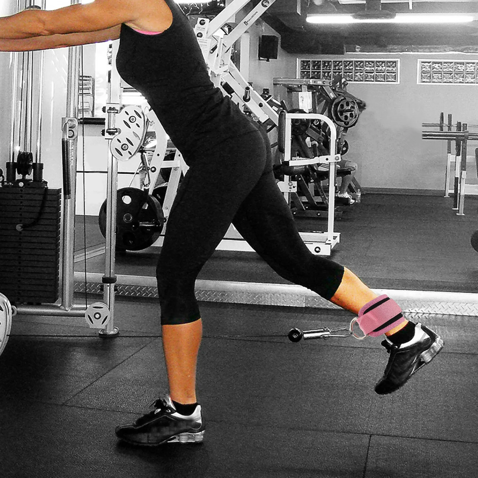 

1Pcs Foot Ring Buckle Nylon Fitness Ankle Buckle for Leg Stretching Hip Abduction Indoor Exercise Strap Gym Fitness Tool Tension