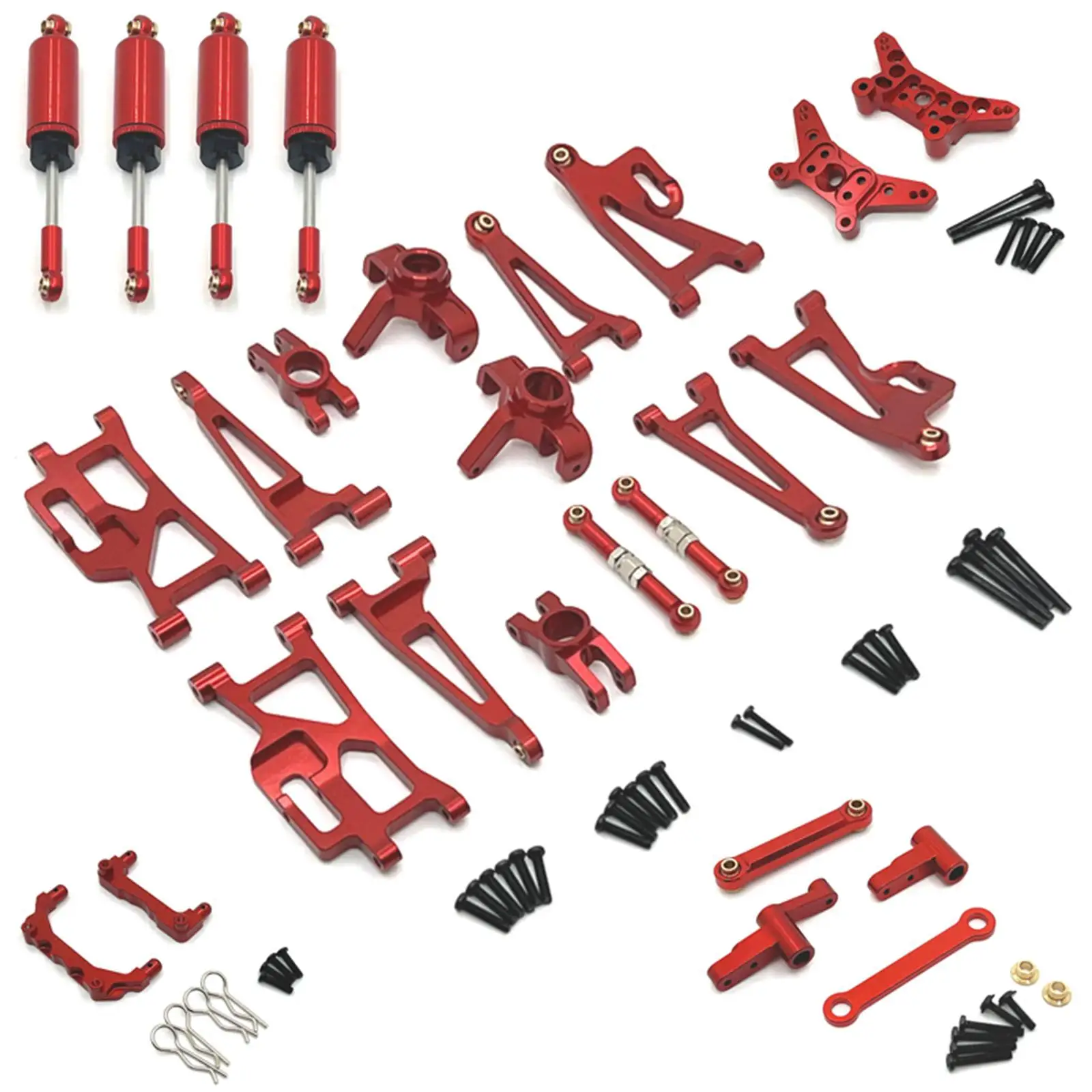 1/14 RC Cars Metal Spare Parts, 1/14 RC Trucks Replaces for 14209 14210， Front Rear Steering Cup Sturdy DIY Accessories，