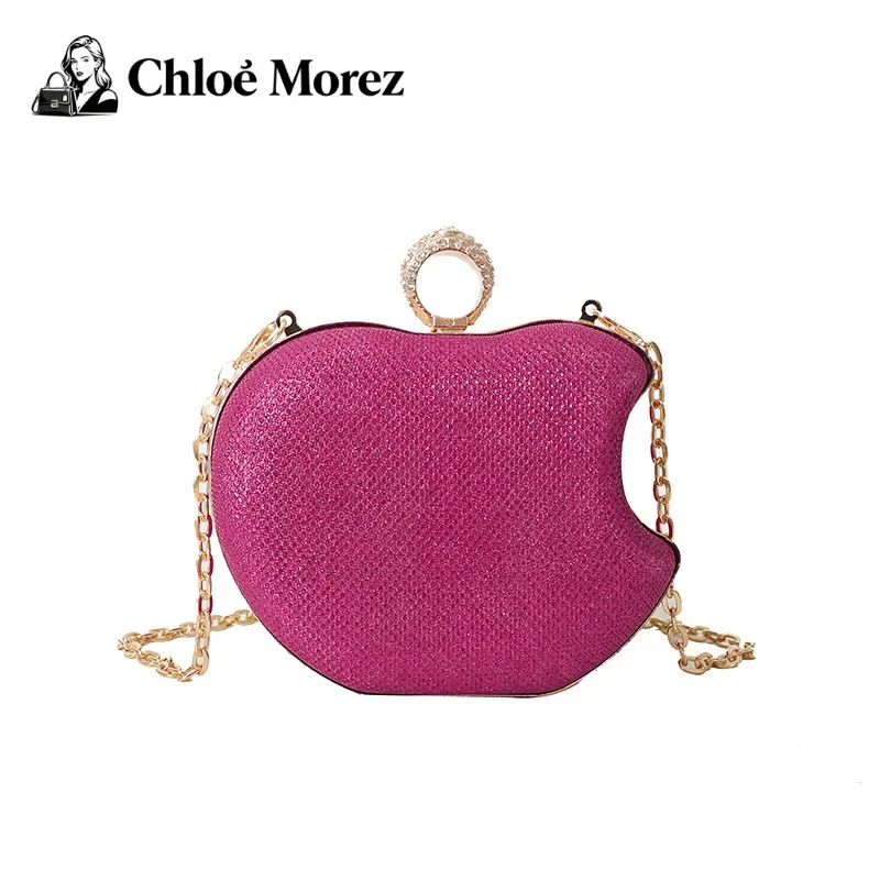 

Apple Bags Fashion Diamond Western Style One Shoulder Women's Cross Shoulder Banquet Bag