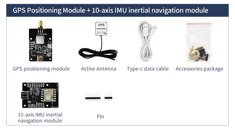 Yahboom GPS-Modul-Empfänger mit Antenne, hohe Empfindlichkeit, Navigation, Satellitenpositionierung für Drohnen, ROS-Roboter, Elektronik-Kit – Detail 4