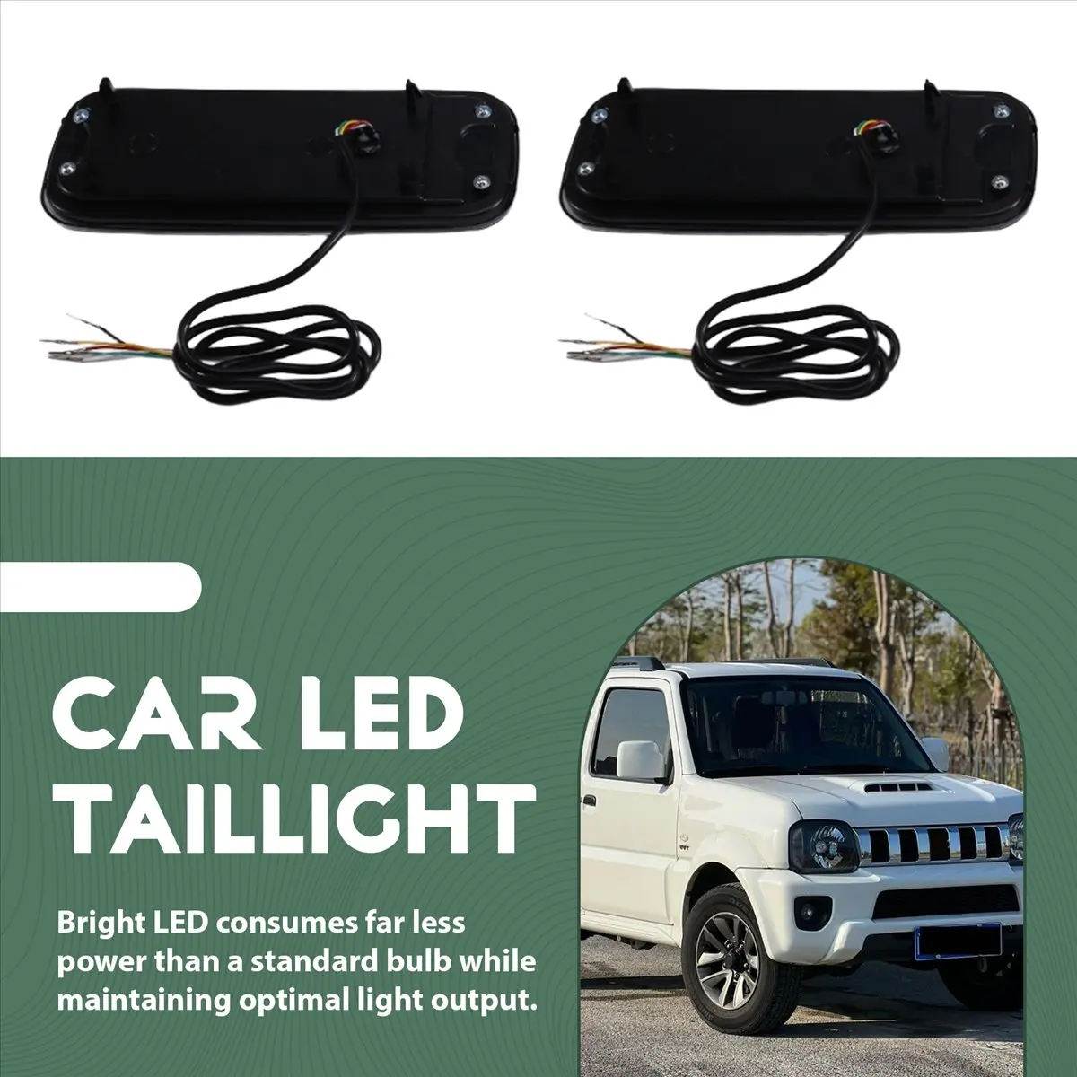 For Jimny 2007-2017 Car LED Tail Light Taillight LED Rear Running Light Brake Dynamic Turn Signal Lamp Assembly