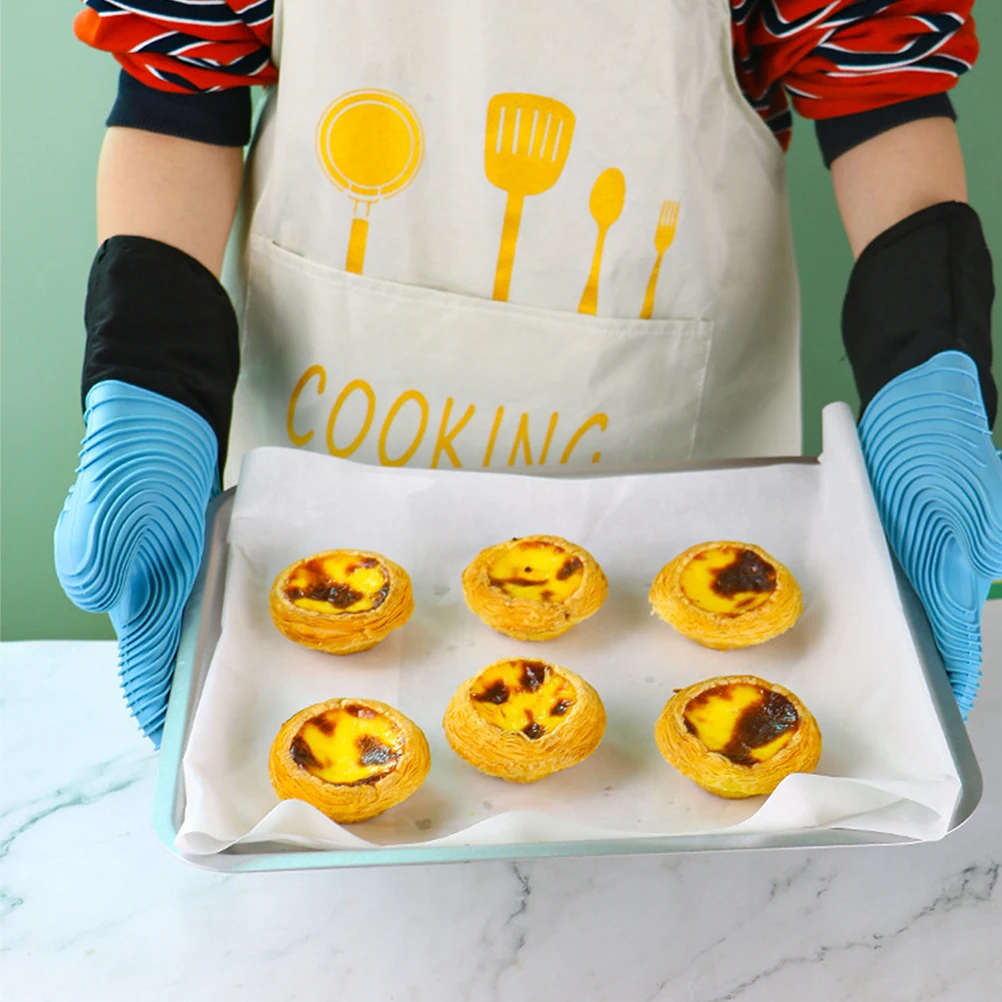 

Microwave Oven Gloves Heat Resistant Mitts High Temperature Insulation Kitchen Silicone Practical Wall Cabinet Door Hanging