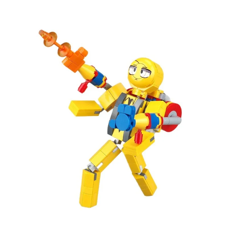 

Flame - Spitting Armed Expert Player Building Blocks Tie Man Model Small - Particle Assembly Toy Gift for Collectors