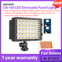 NEEWER CN-160 LED Dimmable Panel Light  Compatible with NP-F550/F750/F970 Li-ion Battery（not included）