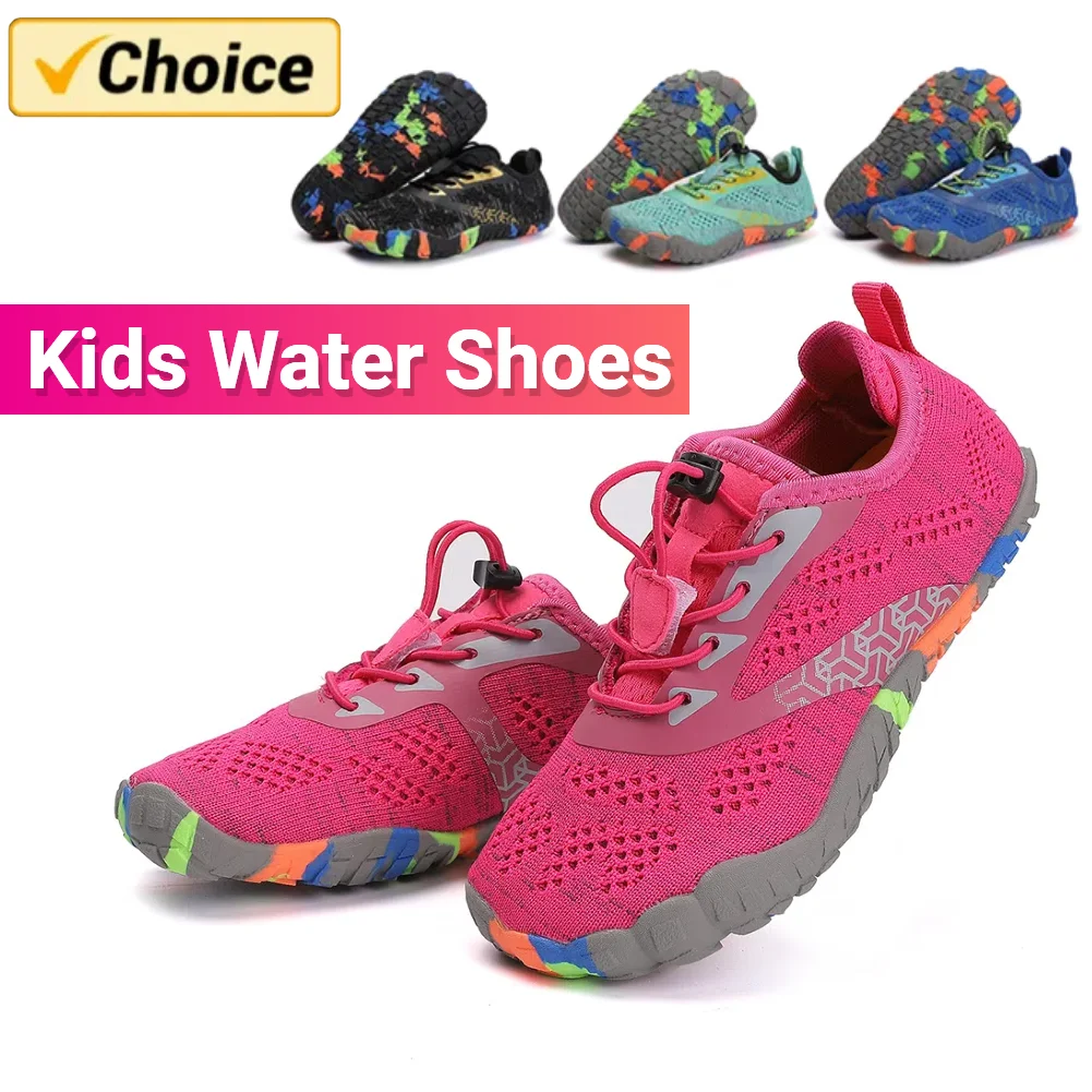 

Kids Water Shoes Children Barefoot Shoes Non-Slip Hiking Shoes Lightweight Aqua Shoes Quick Dry Beach Shoes for Outdoor Beach