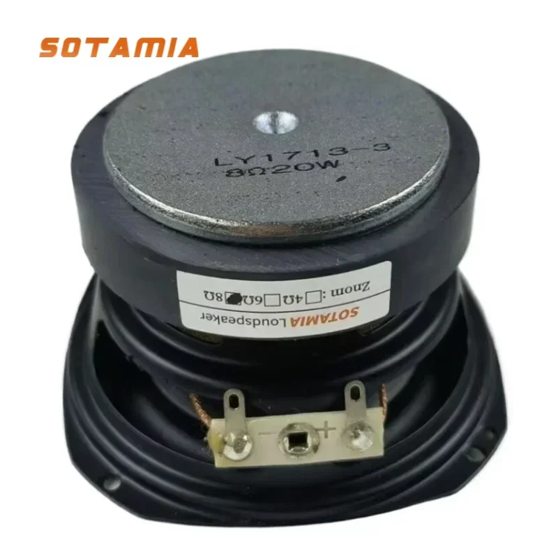 SOTAMIA 1Pcs 3 Inch Subwoofer Speaker Audio 8 Ohm 20W 20 Core Rubber Edge HIFI Music Power Loudspeaker DIY Bluetooth Speaker
