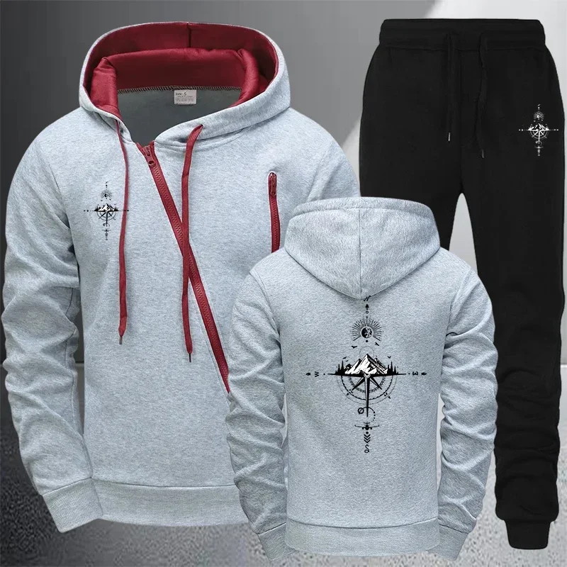 Conjunto Deportivo para Hombre 2026, Chaqueta Casual con Cierre, Sudadera, Pantalones para Deportes al Aire Libre, Jogging, Otoño Invierno, Uso Diario