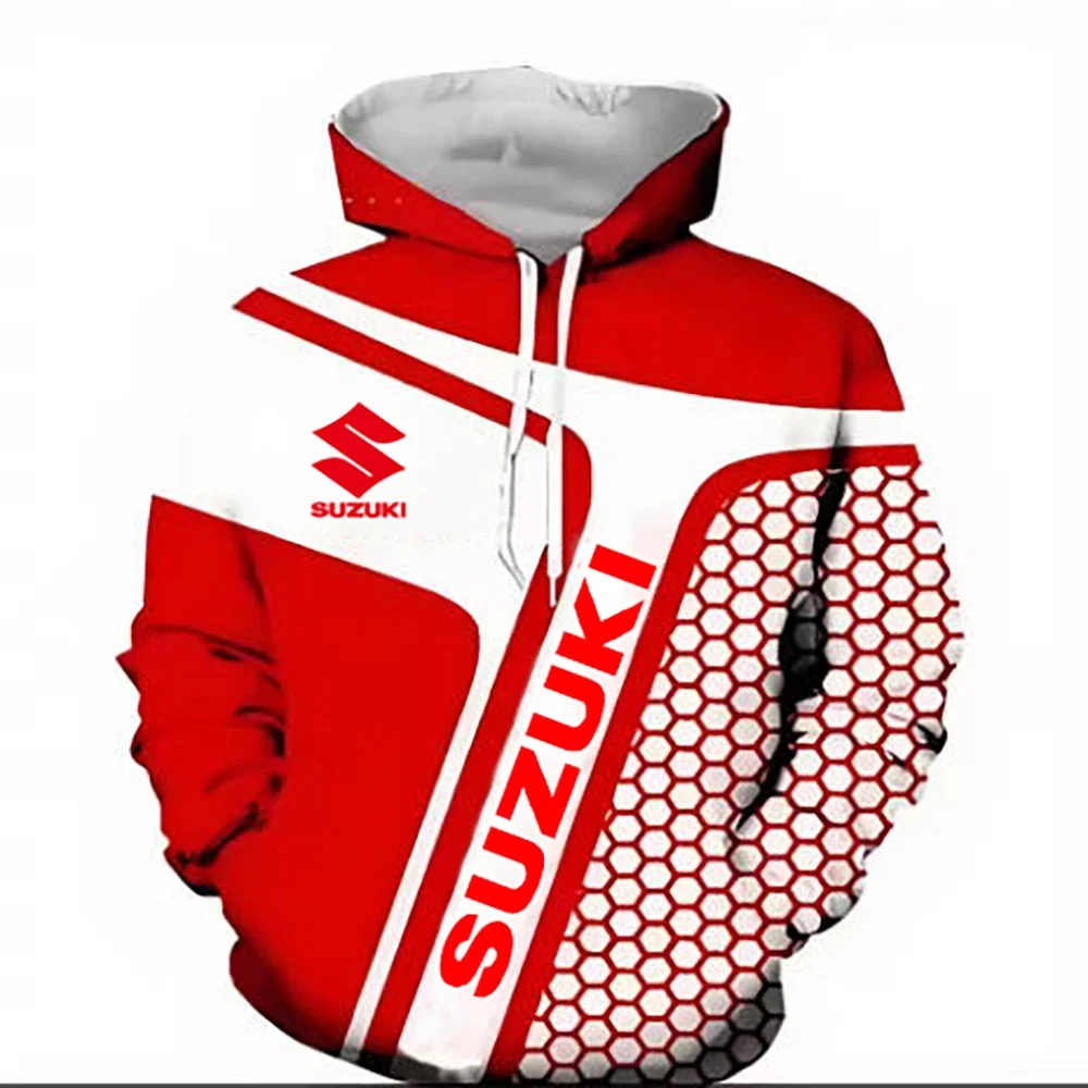 

2025 new Suzuki R logo men's sweatshirt hoodie popular among young people motorcycle outdoor racing suit autumn and winter style