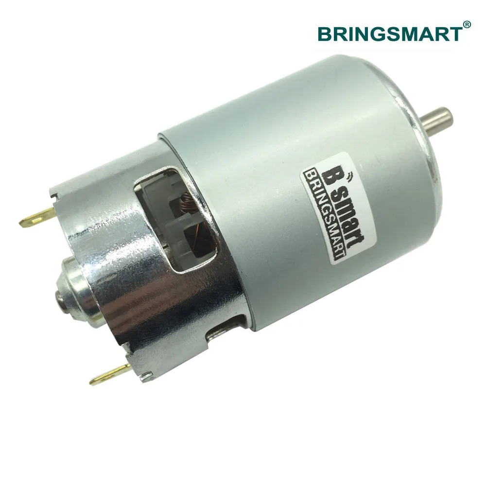 Bringsmart RS775 Mini DC Motor 24V 8300rpm Low Noise Front Ball Bearing High Speed Motor Large Torque Cooling Fan