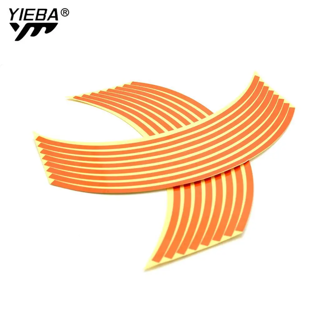 16 Strips Bike Motorcycle Wheel Sticker Tape 17 18Inch Voor Suzuki AN250 AN400 AN650 Burgmom250 Burmae400 1190 Adventure Z800