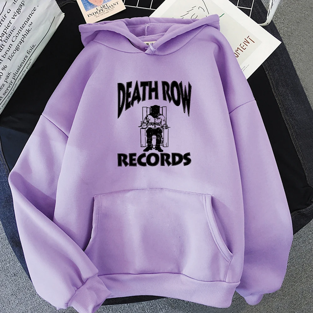 DEATH ROW RECORDS Hoodie Men\'s High Quality Aesthetic Pattern Hip Hop Sports Pullover Boys\' Outdoor Coat Trendy Oversized Tops