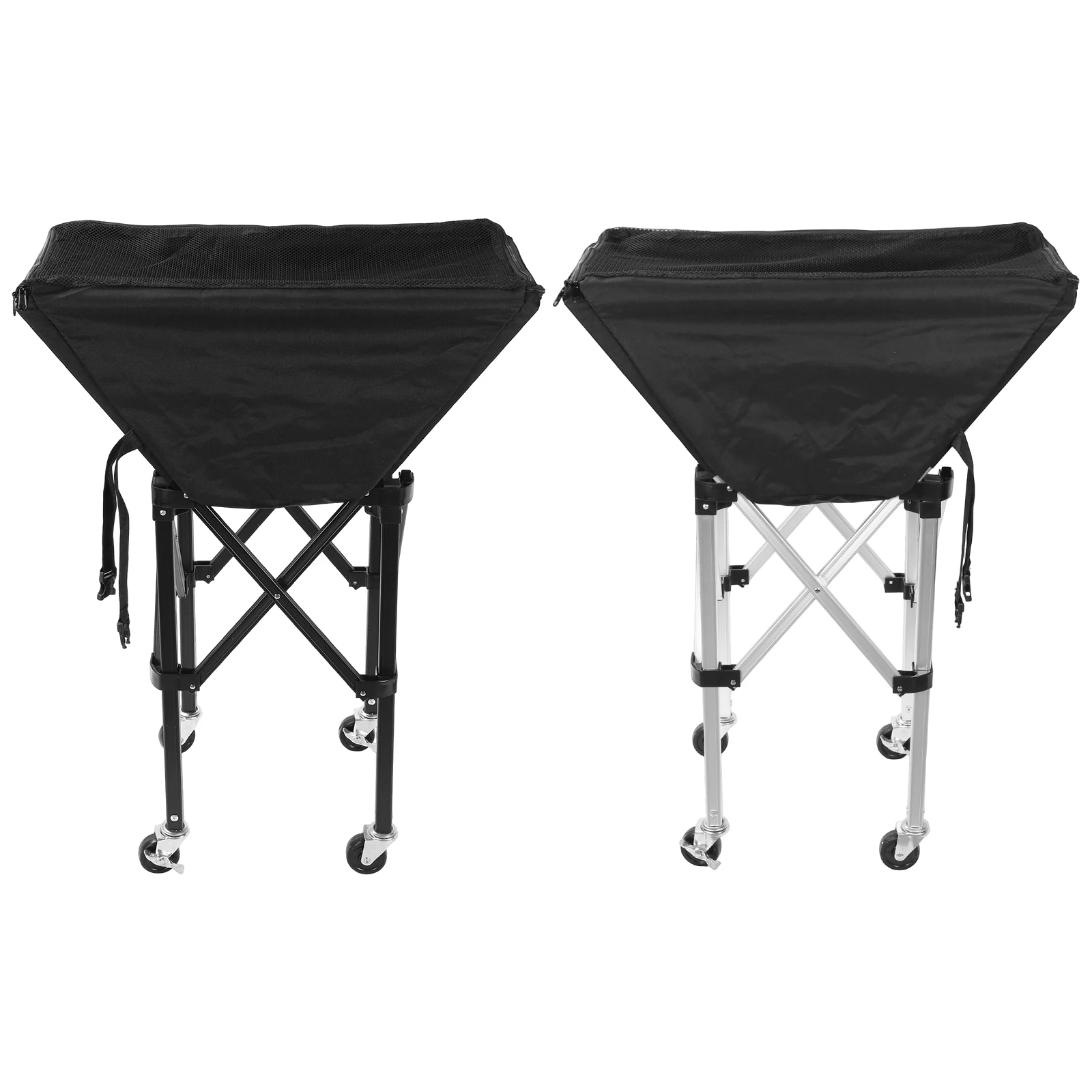 

Collapsible Hammock Ball Cart with Wheels Volleyball Wheeled Cart Large Capacity for Garage Or Gym