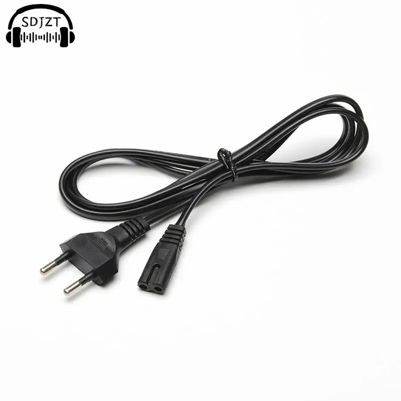 1pc High Quality 0.6m EU Extension Cord Power Cable 8 Euro Plug AC Cable For Samsung LG Sony TV Samsung Monitor Power Supplies