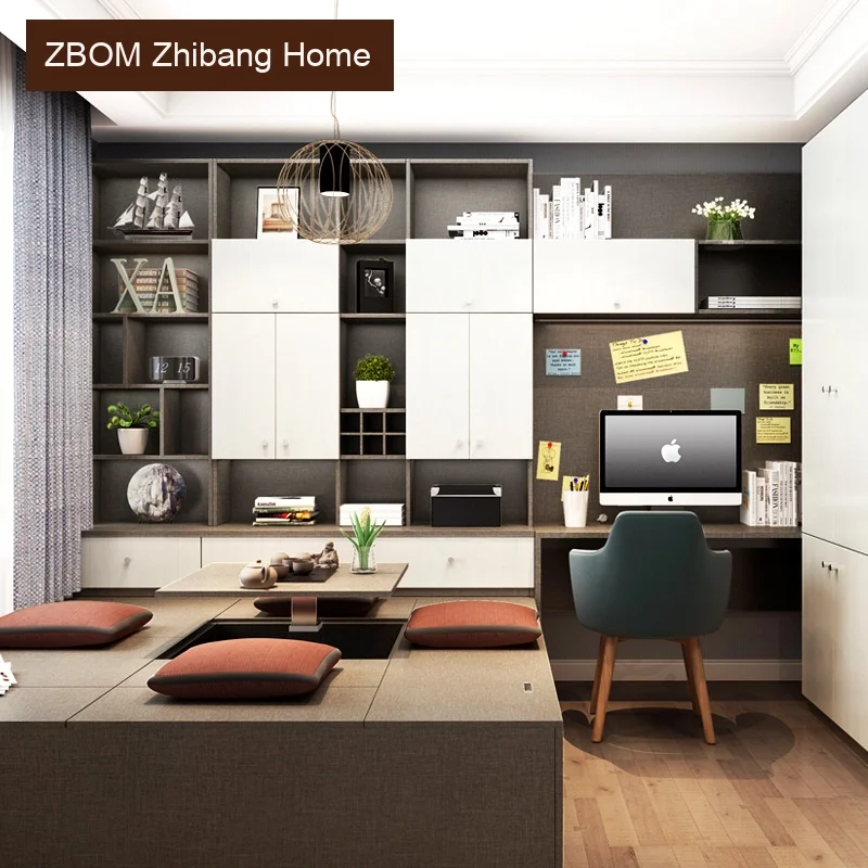 Custom Simple Modern Metal Bookcase Bay Window Tatami Design for Small Bedrooms Home Furniture Bedroom Sets