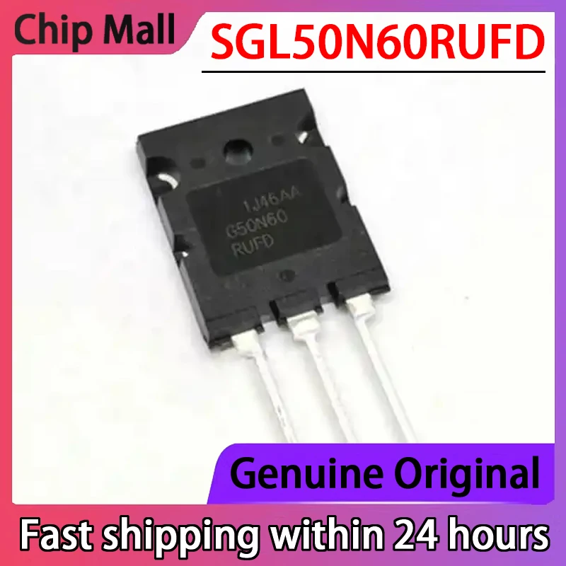 5PCS SGL50N60RUFD G50N60RUFD High-power Transistor IGBT 50A/600V Brand New Stock