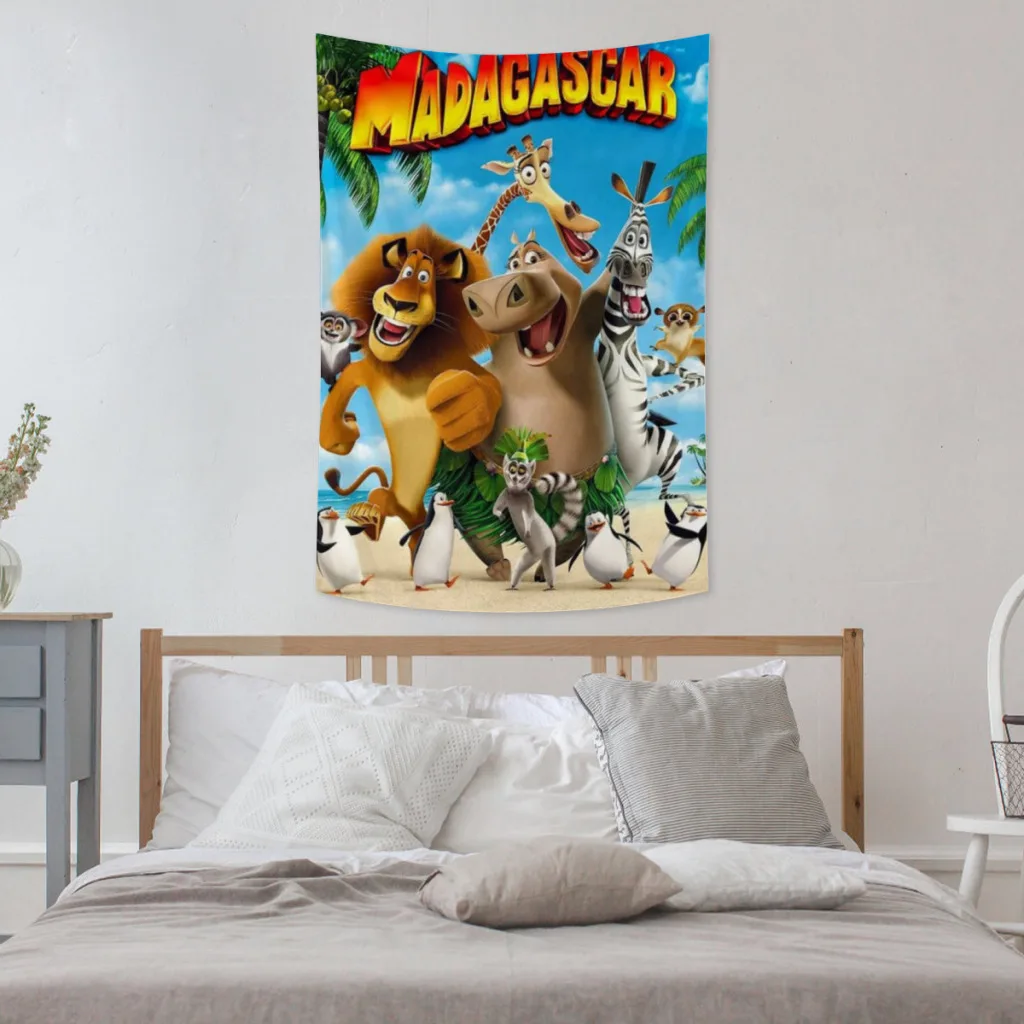 Madagascar Tapestry  Room Décor Aesthetic Home Decoration Bedroom Wall Art