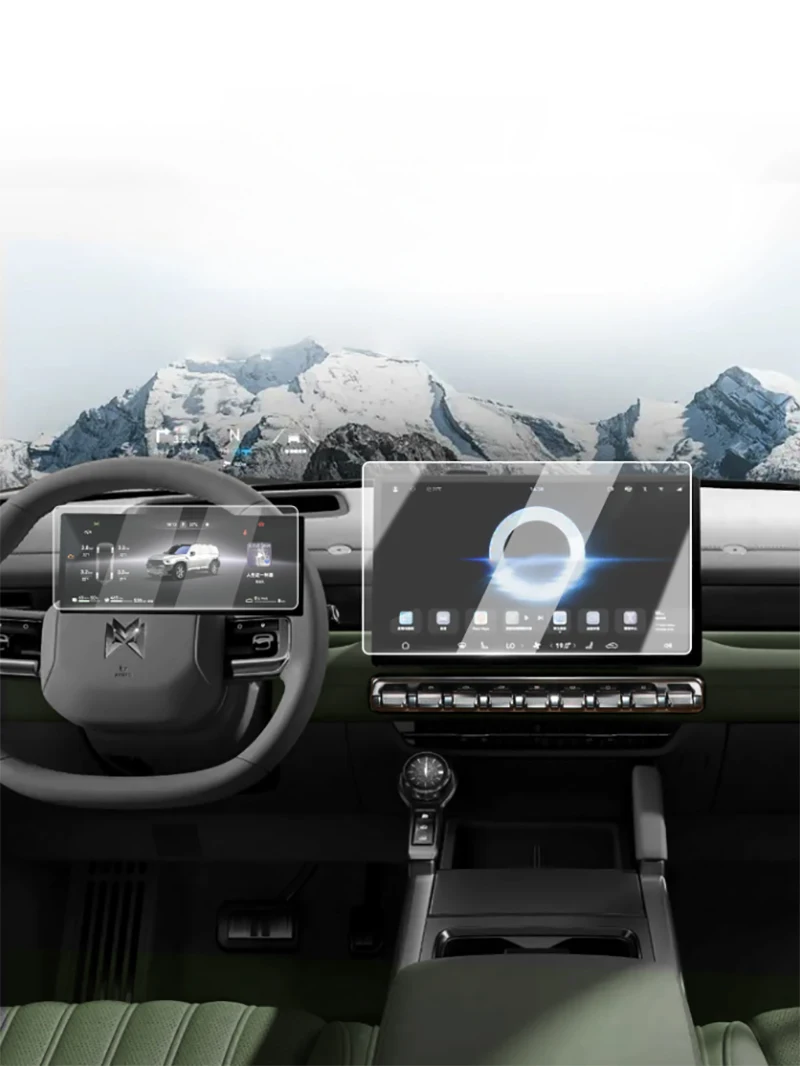 Car Central Control Navigation Screen Instrument Tempered Film Fit for Dongfeng MHERO M-Hero M817 2025 2026 Interior Accessories