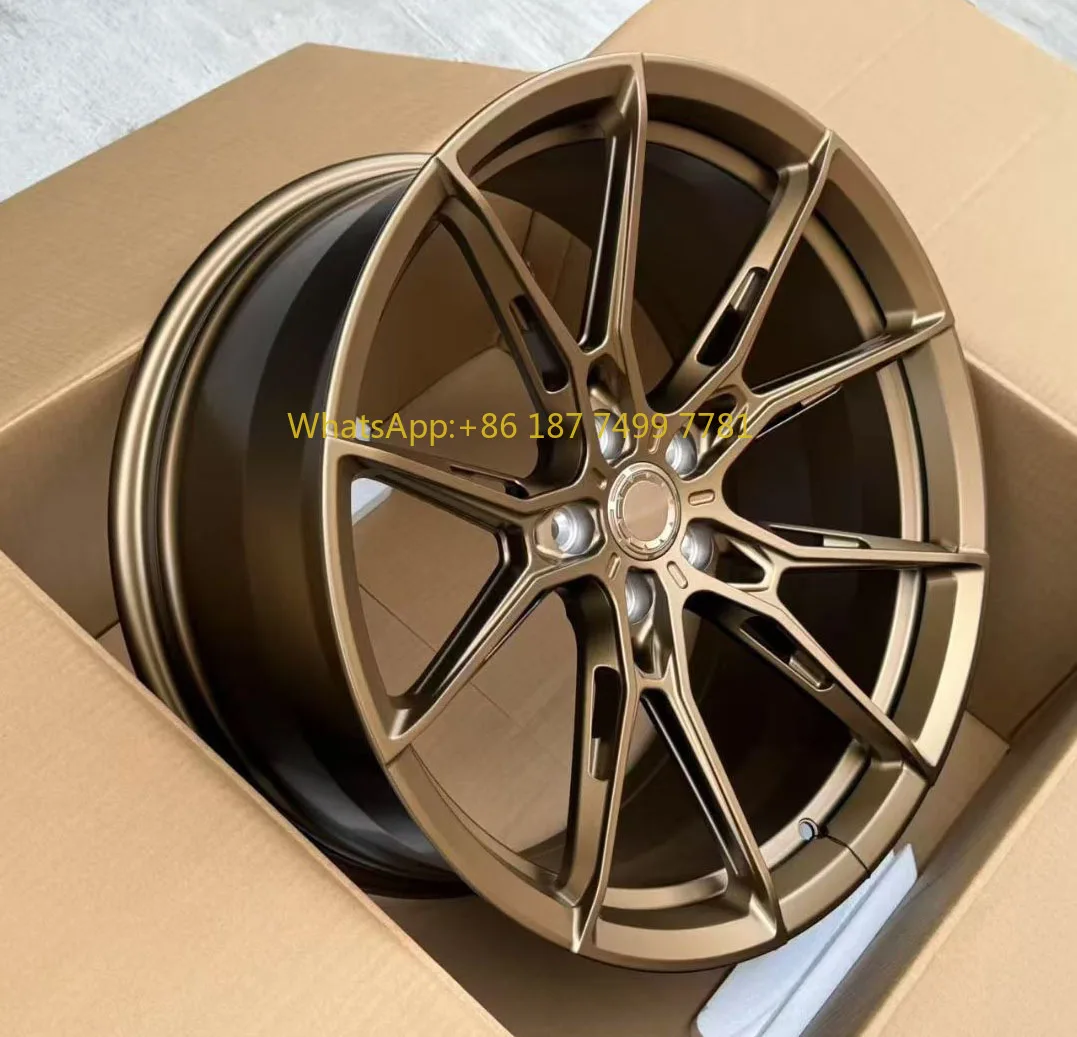 

Forged Custom Aluminium Alloy Wheels 5x120/112 PCD Bronze Finish Multi Spoke Design for. F330i 335m M340 F10 M5 F20 M134i