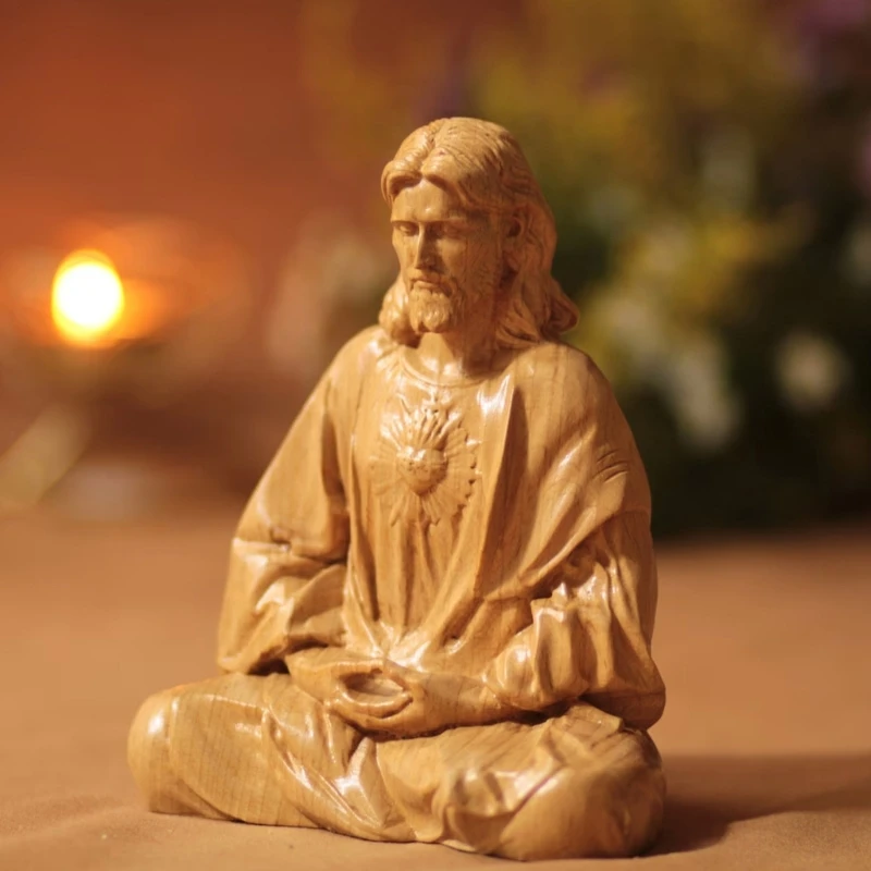 Hars Jezus Christus Standbeeld Voor Trouwe Gelovigen Huis Of Kerk Ornamentatie Handwerk Religieuze Sculptuur 10/15 Cm