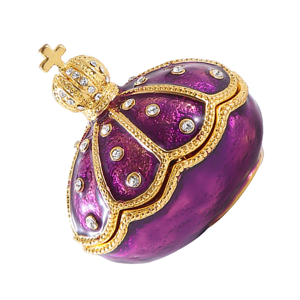 

Crown Jewelry Box for Rings Earrings Lightweight Portable Shell Shaped Storage Container Decorative Trinket Case Bracelets