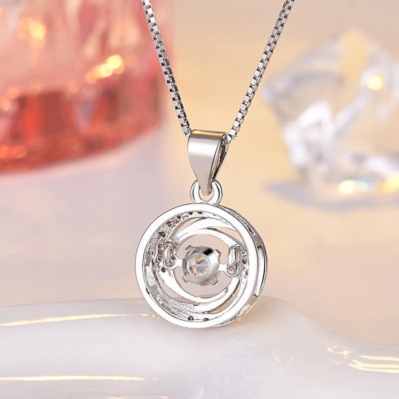 925 Sterling Silver Pendant Necklace, Wedding Gift