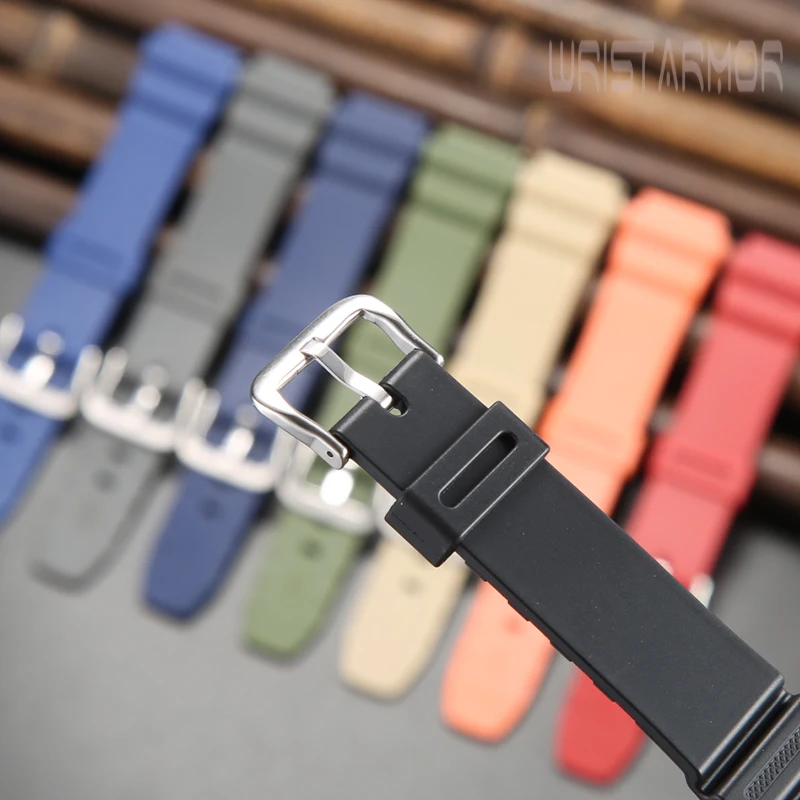 Resin Watch Strap for Casio F108WH AE1200WH AE-1300WH W218H W-219H AE1000W SGW-300 Mens Replacement Watchband Bracelet 18mm