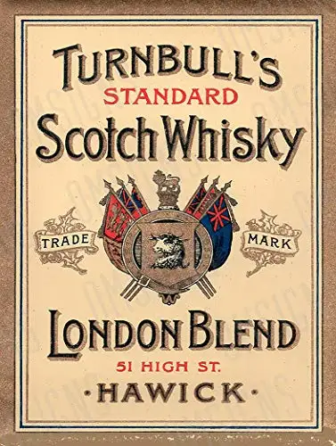 Turnbulls Scotch Whiskey Decor Signs 8x12 Inch Metal Tin Sign