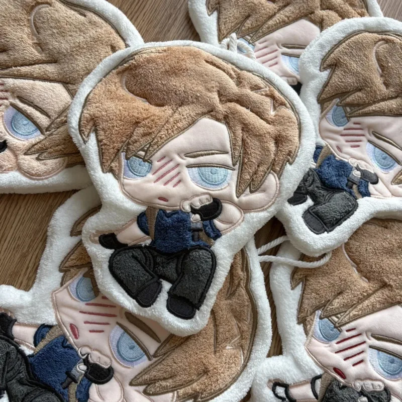 

Resident Evil Leon Kennedy Hanging Hand Towel, Soft Absorbent Plush Kitchen Dish Cloth Anime RE Game Fan Collectible Decor Towel