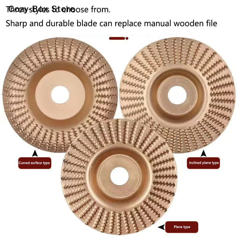 [ZY]1/3Pc Abrasive Disc 22mm Inner Diameter Woodworking Carving Wheel Polishing Wheel Versatile Sanding Disc Wood Shaping Tool
