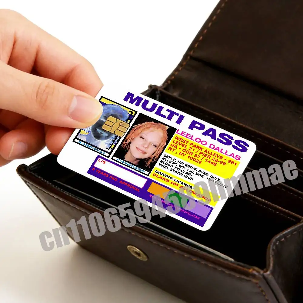 For Leeloo Dallas Multipass Korben Sticker Paper Skin ID Bank Credit Film Self-adhesive Card Cover