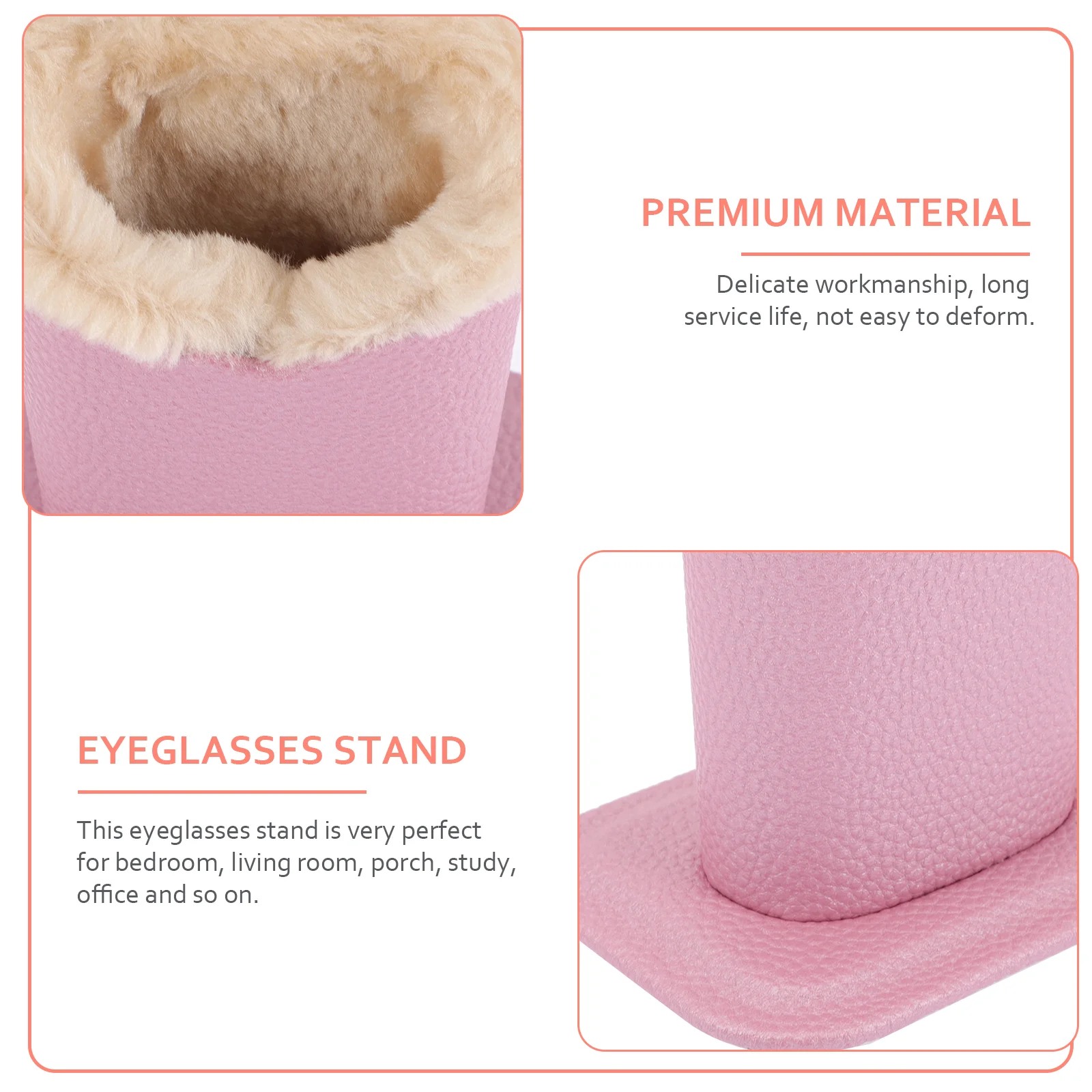 Fashion Glasses Plush Frame Display Shelf Eyeglasses Stand Lined Holder Travel Retainer Shelves