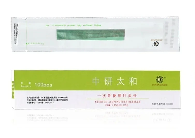 Extra Long Needle 100pcs/box Zhongyan Taihe Acupuncture Needle Disposable Sterile Acupuncture Needles for Acupunture