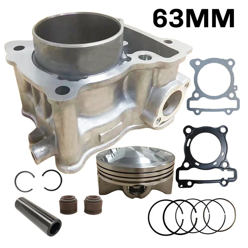Engine Cylinder Kit Piston Ring Gasket Set 63MM Big Bore Racing For Yamaha NMAX155 Aerox TRICITY R15 NVX 155Cc To 183Cc image 3