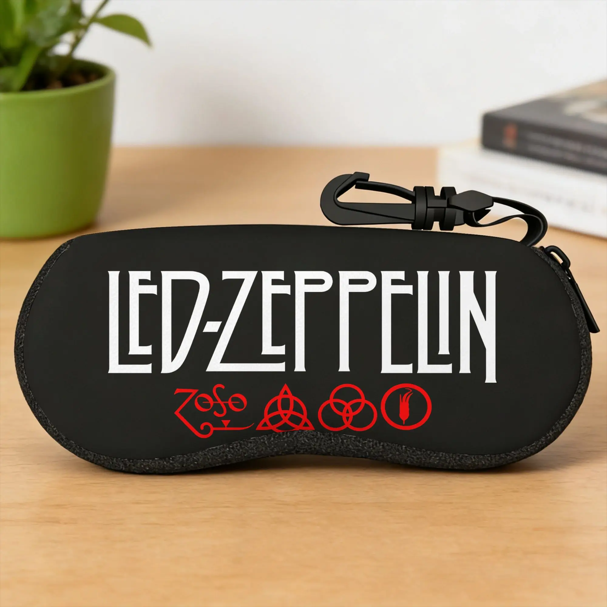Estojo para óculos The Mother Ship Led Zeppelin, masculino e feminino, estojo para óculos de sol com estampa retrô, bolsa para óculos, caixa conveniente para óculos