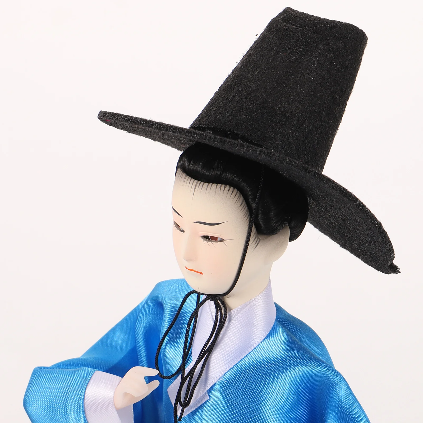 Adornos coreanos Hanbok hombre estatuilla artesanías de escritorio decoración masculina estilo de regalo