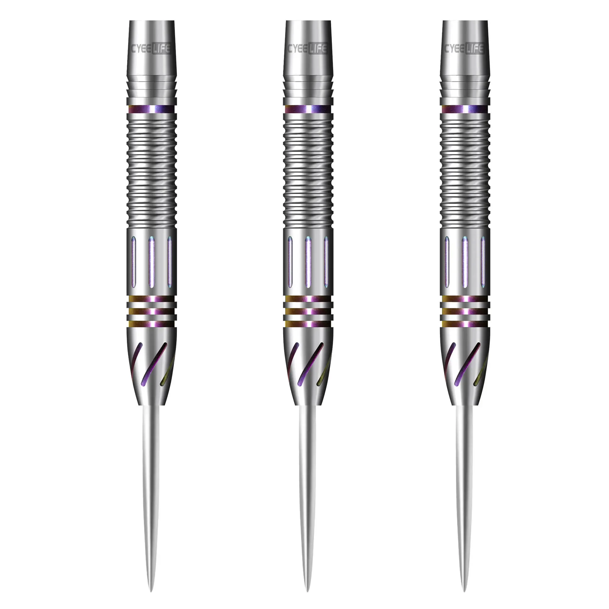 CyeeLife Tungsten Steel Dart Barrels 3pcs 21g 22g 23g 26g 28g 30g - Metal tip Dartboard - No Accessories