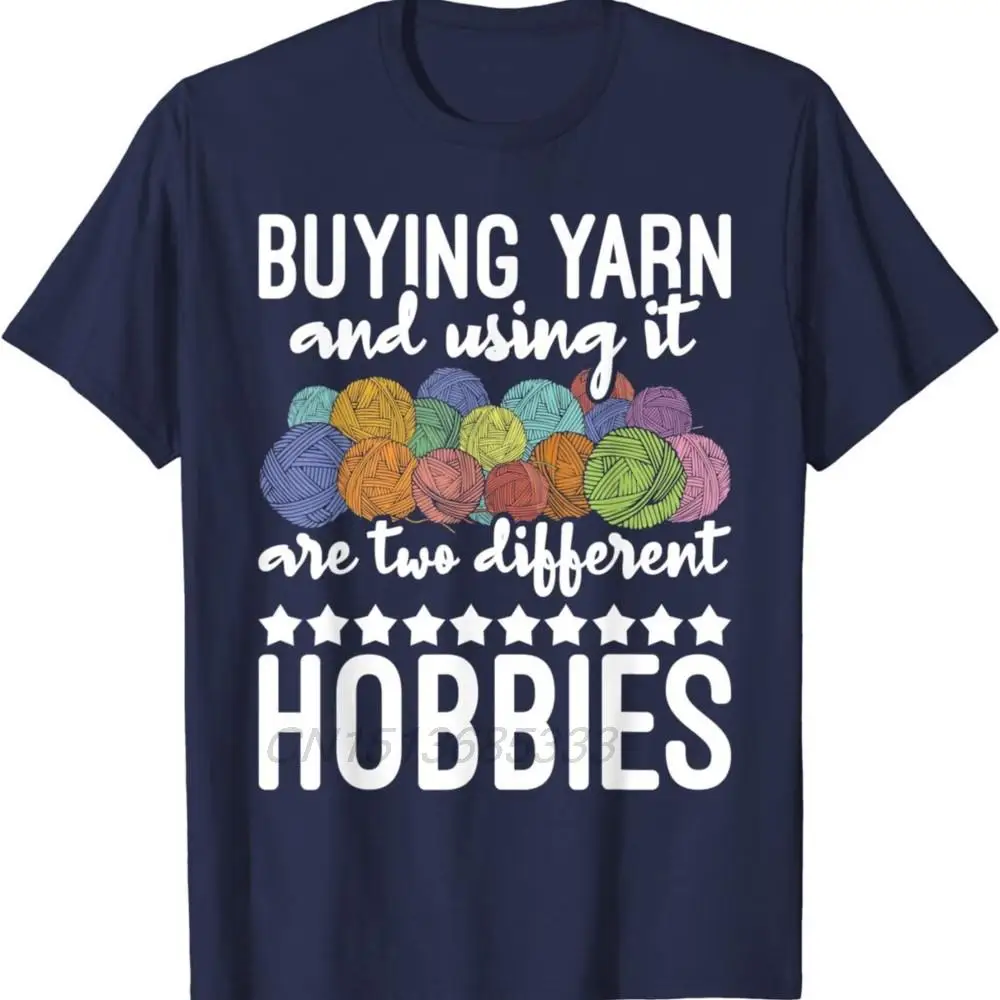 Buying Yarn and Using It  Knitting Knitter Crocheting Men Women Vintage T-shirts Aim Shoot Swear Repeat Darts Man Cotton TShirts